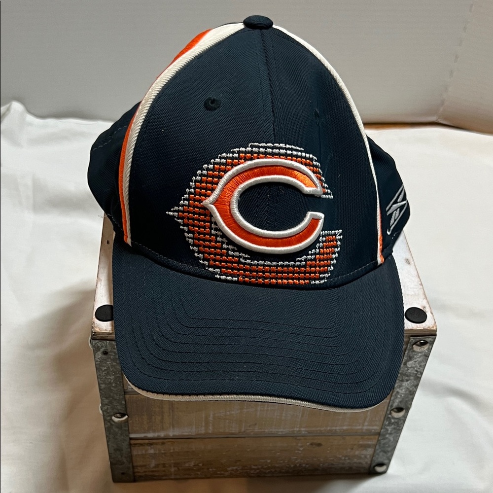 Chicago Bears Navy Cap with Orange and White Logo